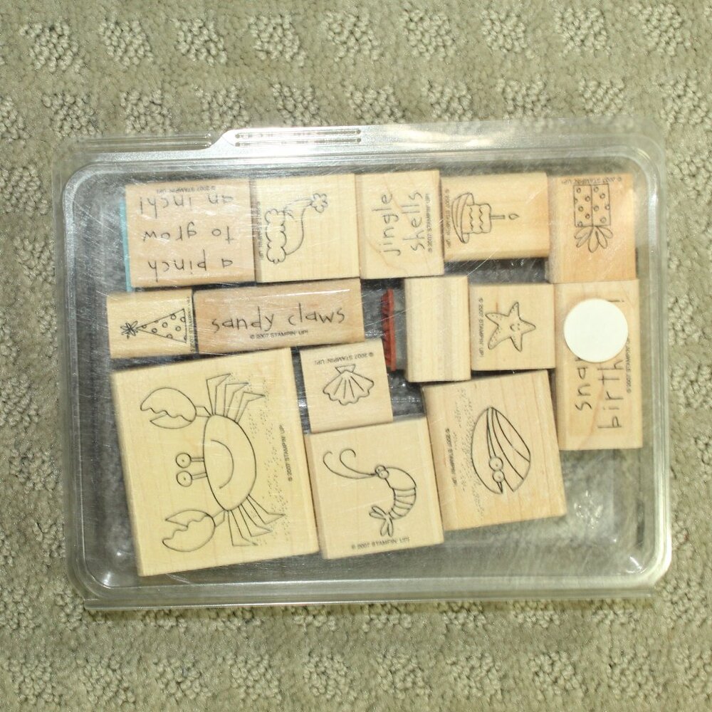 NEW Set of 14 Stampin' Up Crab & Company Stamps